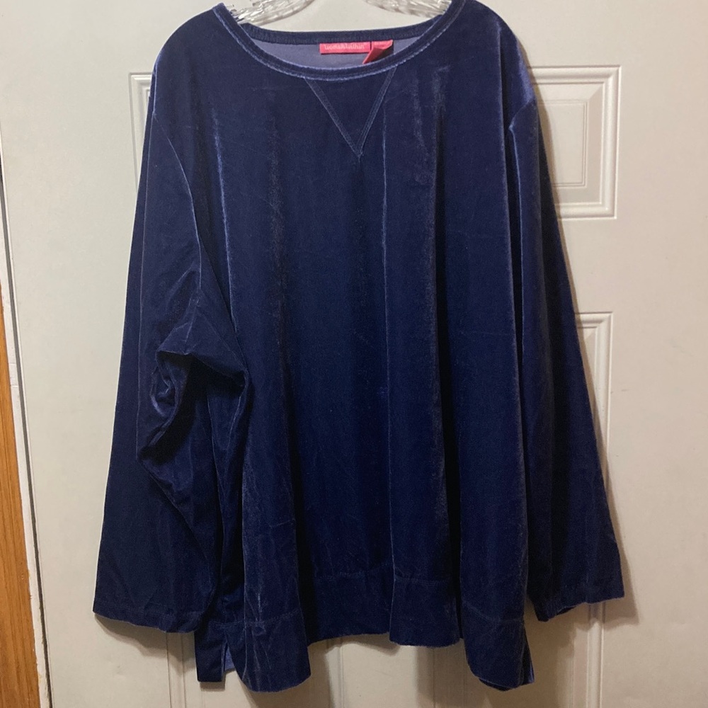 Woman Within Velvet‎ Top 5X NWT